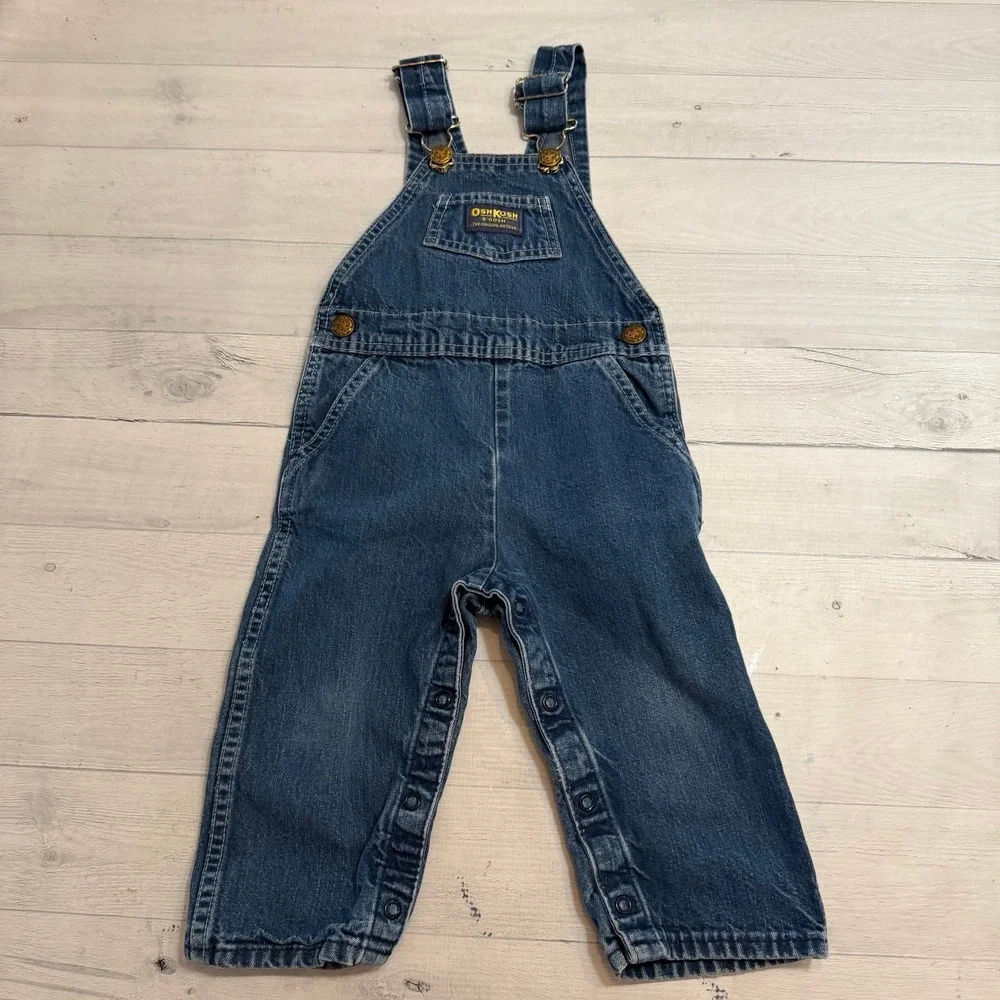 Vintage OshKosh B'Gosh kids‎ denim overalls 2T
